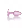 Анальна металева пробка Plug-Jewellery Pearl Pink Heart PLUG - Clear S
