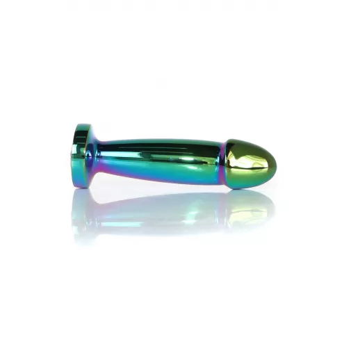 Анальна металева пробка Plug-Jewellery Multicolour Penis PLUG- Clear S