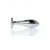 Анальна металева пробка Plug-Jewellery Silver PLUG- Rose M