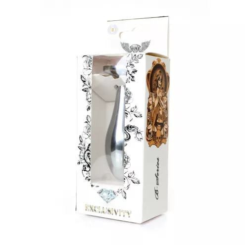 Анальна металева пробка Plug-Jewellery Silver PLUG- Rose M