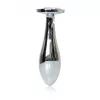 Анальна металева пробка Plug-Jewellery Silver PLUG- Rose M