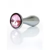 Анальна металева пробка Plug-Jewellery Silver PLUG- Rose M