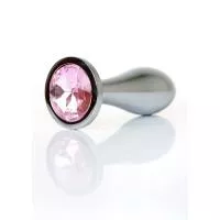 Анальна металева пробка Plug-Jewellery Silver PLUG- Rose M