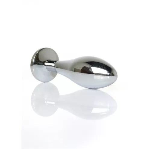 Анальна металева пробка Plug-Jewellery Silver PLUG- Rose M