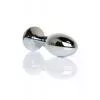 Анальная металлическая пробка Plug-Jewellery Silver PLUG- Light Blue L