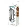 Анальная металлическая пробка Plug-Jewellery Silver PLUG- Light Blue L
