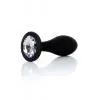 Анальная пробка силиконовая Jewellery Plug Clear - L