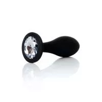 Анальная пробка силиконовая Jewellery Plug Clear - L