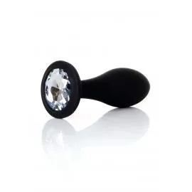 Анальна пробка силіконова Jewellery Plug Clear - L - 1