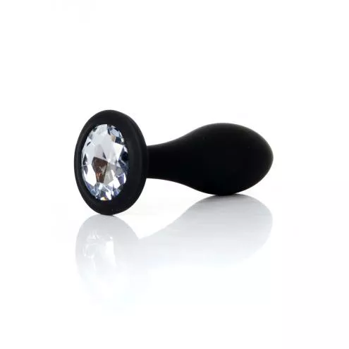 Анальная пробка силиконовая Jewellery Plug Clear - L