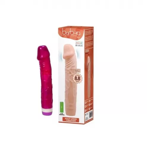 Вібратор Barbara Classic Jelly Vibe Pink 23 cm