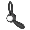 Эрекционное вибро кольцо Power Clit Duo Silicone Cockring Black