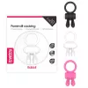 Эрекционное вибро кольцо Power Clit Duo Silicone Cockring Black