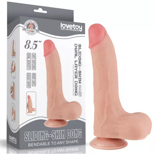 Фалоімітатор 8.5 Sliding Skin Dual Layer Dong Flesh