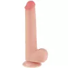 Фалоімітатор Sliding-Skin Dual Layer Dong 9 з мошонкою, тілесний