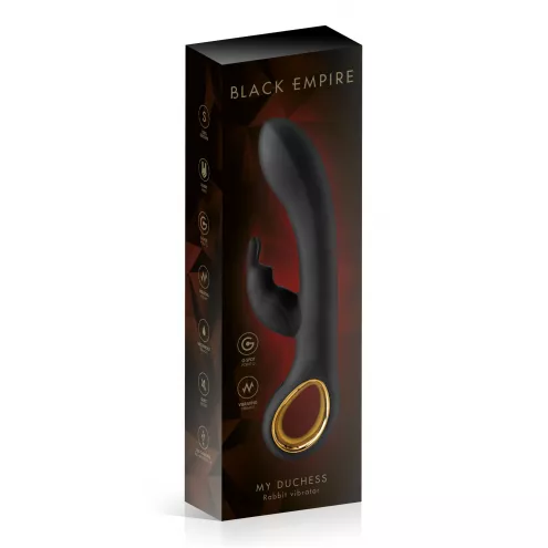 Силіконовий вібратор RABBIT MY DUCHESS BLACK EMPIRE