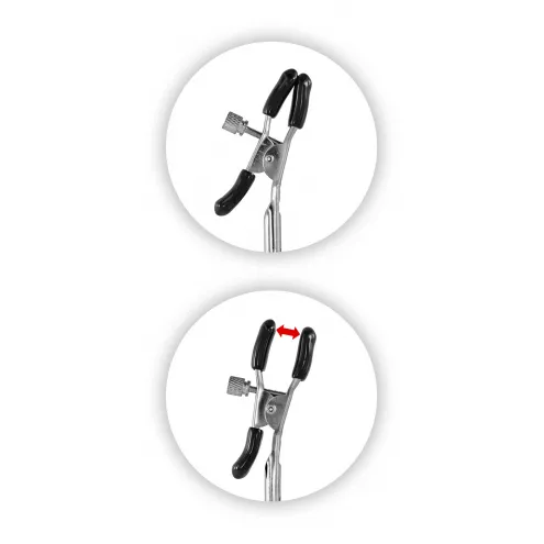 Затискачі для сосків SET 2 BLACK BREAST CLAMPS