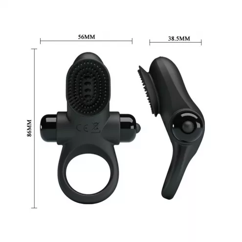 Ерекційне кільце PRETTY LOVE VIBRANT PENIS RING II Black