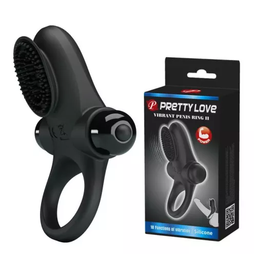 Ерекційне кільце PRETTY LOVE VIBRANT PENIS RING II Black