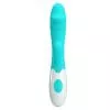 Вибратор с клиторальной стимуляцией Pretty Love Snappy light blue