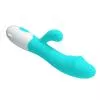 Вибратор с клиторальной стимуляцией Pretty Love Snappy light blue