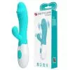 Вибратор с клиторальной стимуляцией Pretty Love Snappy light blue