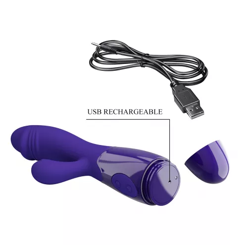 Вібратор з кліторальною стимуляцією Pretty Love Snappy Youth, 30 vibration functions