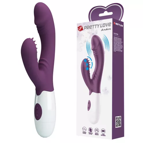 Вибратор PRETTY LOVE Andre purple, 7 function