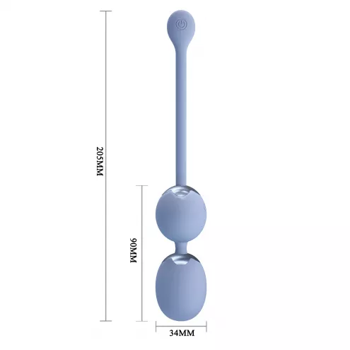 Вагінальні кульки Pretty Love Willie chaser 6, Blue, Wireless remote control