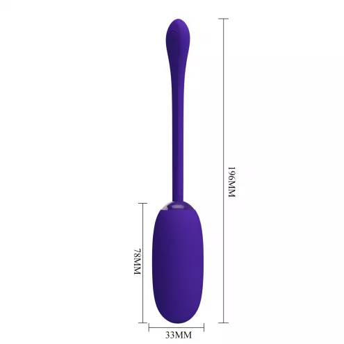 Віброяйце PRETTY LOVE JULIUS EGG Purple 12 function vibrations