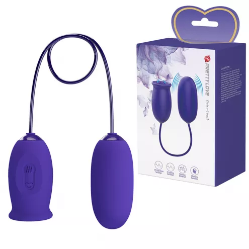 Виброяйцо PRETTY LOVE - Daisy - Youth, 12 vibration functions 3 licking settings Memory function