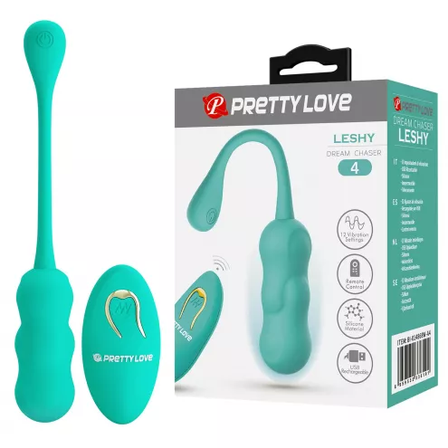Віброяйце з дистанційним пультом керування PRETTY LOVE LESHY Dream Chaser 4, Green
