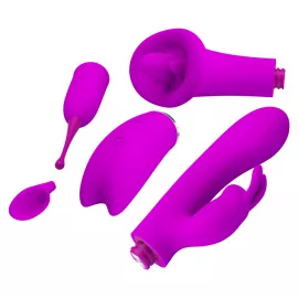 Вибратор с четырьмя насадками PRETTY LOVE - THRILL KIT - 7