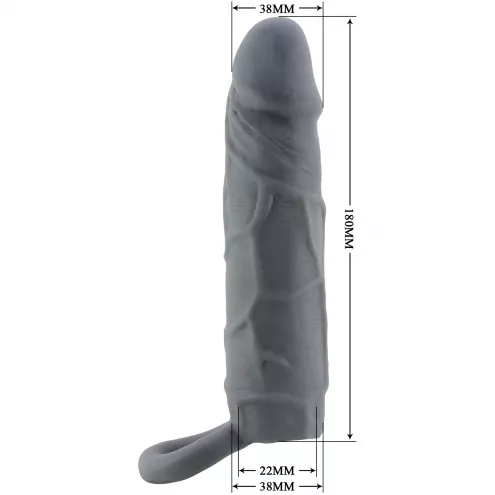 Насадка на пеніс PRETTY LOVE Realistic Penis Sleeve, TPR