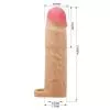 Насадка на пеніс PRETTY LOVE Gerd Flesh, Extend your penis lenghth 3 (76mm)