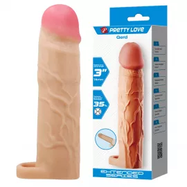 Насадка на пенис PRETTY LOVE Gerd Flesh, Extend your penis lenghth 3 (76mm) - 1