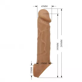 Насадка на пенис PRETTY LOVE Lionel, Liquid silicone, GET YOUR PENIS THICKER, TPR - 9