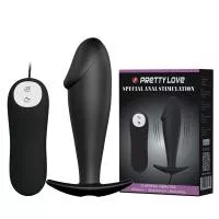 Анальна пробка з вібрацією Pretty Love Vibrating Butt Plug Black