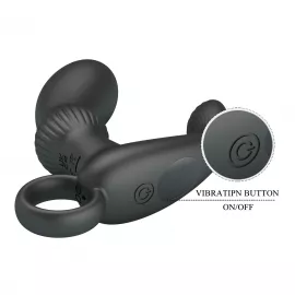 Масажер простати PRETTY LOVE Cayla black, 12 vibration functions - 8