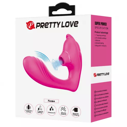 Вібромасажер PRETTY LOVE NEMO, 7 tapping functions 10 vibration functions