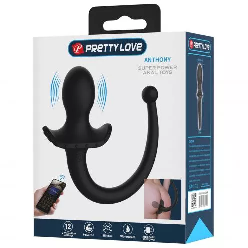 Анальна пробка з вібрацією PRETTY LOVE Smart App Vibrating Anal Plug