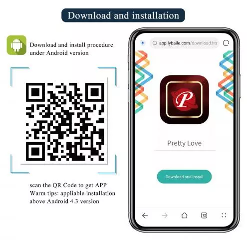 Анальна пробка з вібрацією PRETTY LOVE Smart App Vibrating Anal Plug