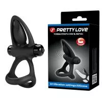 Віброкільце PRETTY LOVE VIBRANT PENIS RING I Black