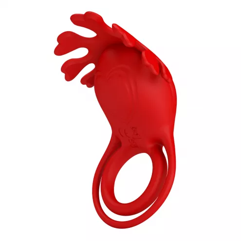 Віброкільце PRETTY LOVE - VIBRATION PENIS RING, Ruben, 7 vibration functions red