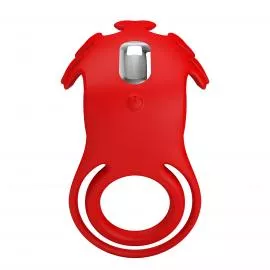 Віброкільце PRETTY LOVE - VIBRATION PENIS RING, Ruben, 7 vibration functions red - 4