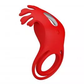 Віброкільце PRETTY LOVE - VIBRATION PENIS RING, Ruben, 7 vibration functions red - 9