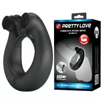 Віброкільце PRETTY LOVE DAHLIA, 12 vibration functions memory function