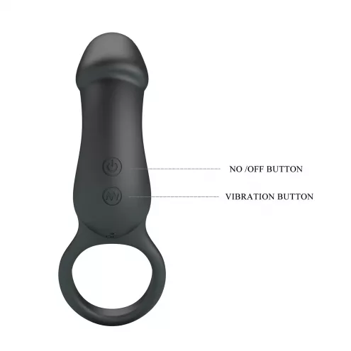 Виброкольцо PRETTY LOVE Trae black, 7 vibration functions Memory function