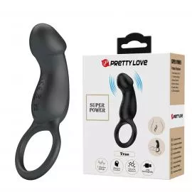 Віброкільце PRETTY LOVE Trae black, 7 vibration functions Memory function - 1