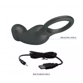 Віброкільце PRETTY LOVE Trae black, 7 vibration functions Memory function - 4